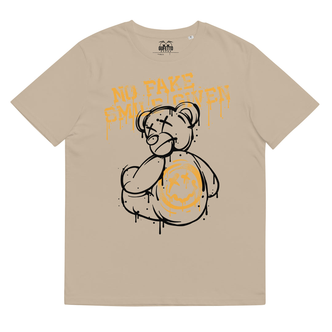 Maglietta in cotone organico unisex Fake - Gufetto Brand 
