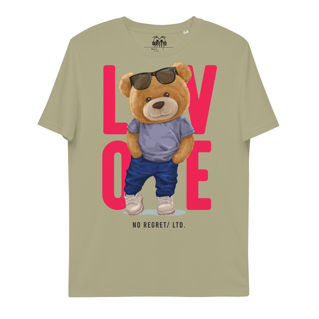 Maglietta in cotone organico unisex LOVE - Gufetto Brand 