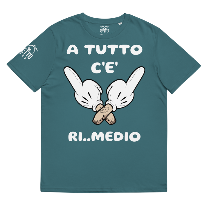 Maglietta in cotone organico unisex Ri..Medio - Gufetto Brand 