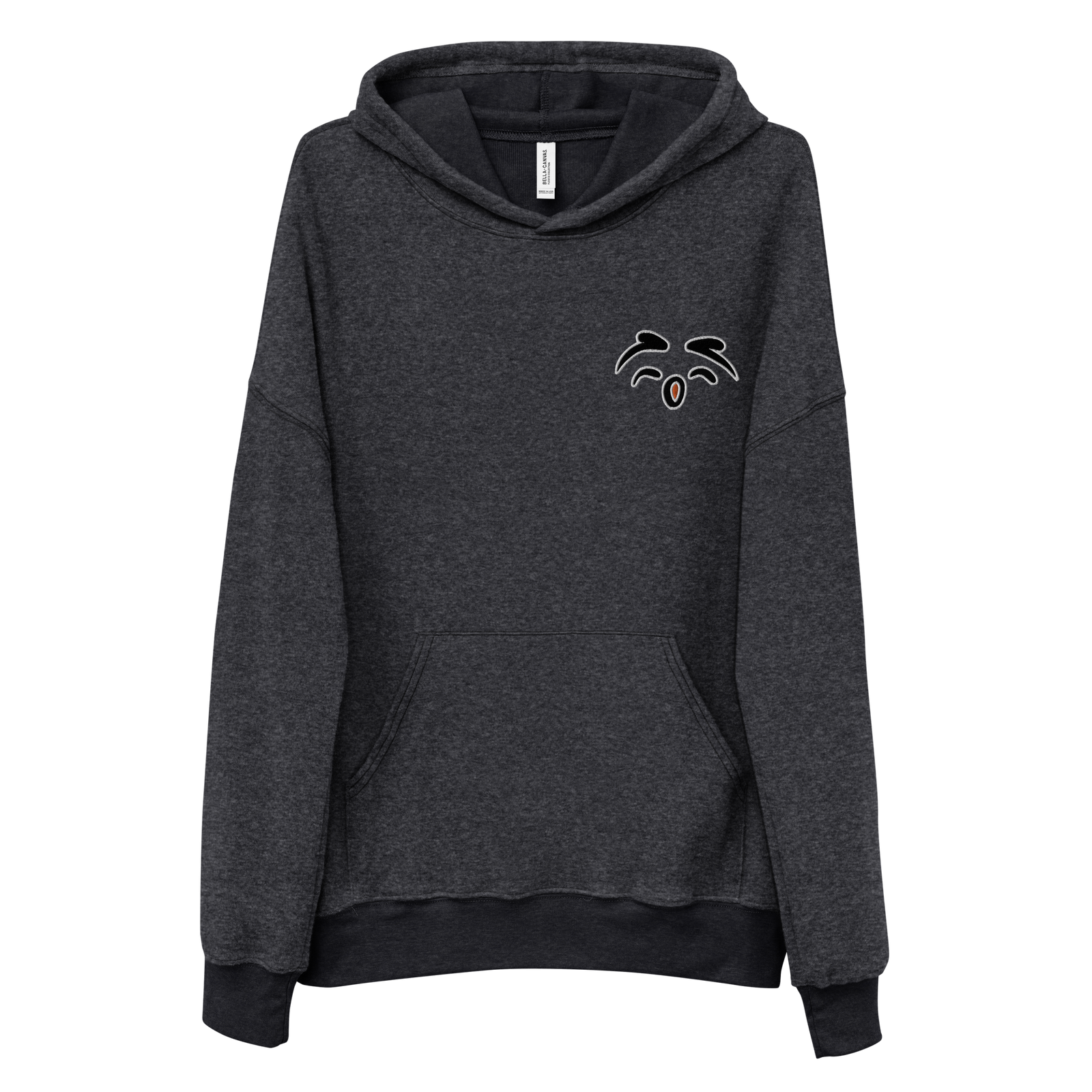 Felpa con cappuccio scamosciata in pile unisex Gufetto Sign - Gufetto Brand 