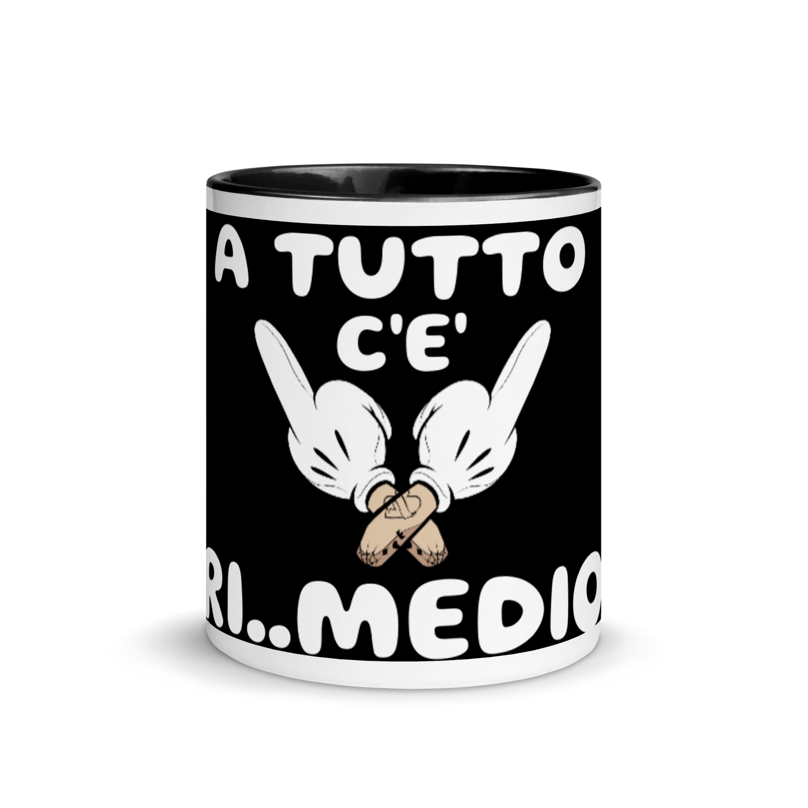 Tazza con interno colorato Ri..Medio - Gufetto Brand 