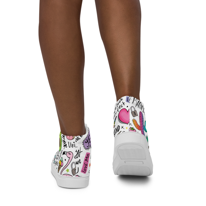 Sneakers alte in tela da donna UNICORN EDITION - Gufetto Brand 