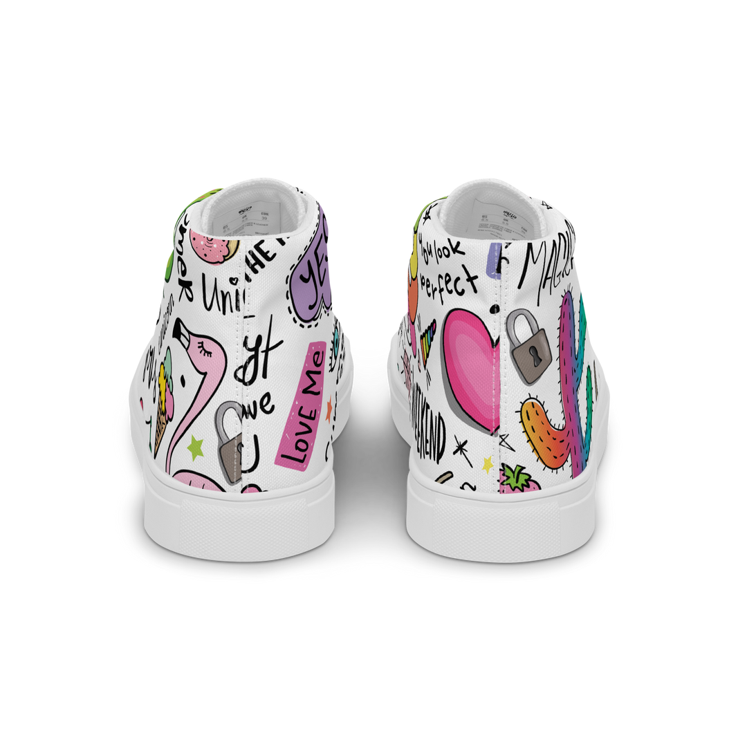 Sneakers alte in tela da donna UNICORN EDITION - Gufetto Brand 