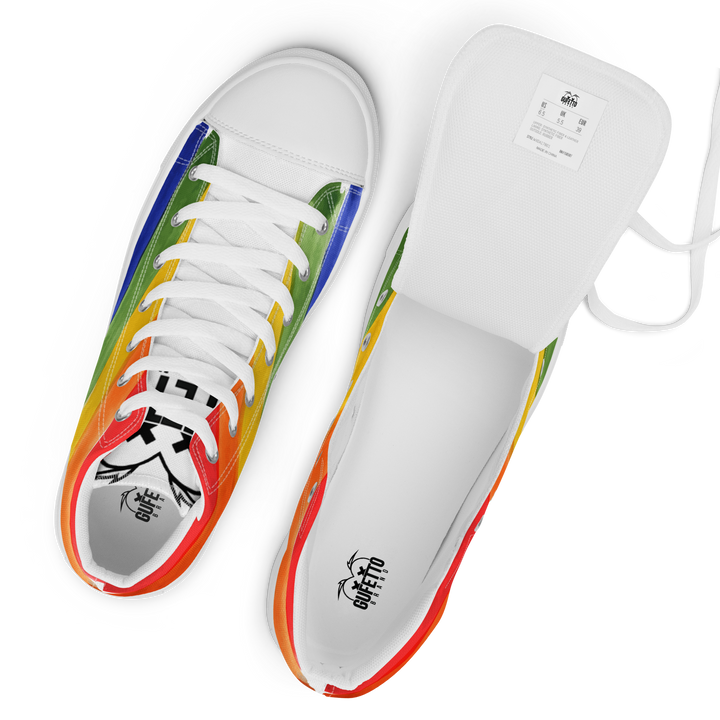 Sneakers alte in tela da donna PRIDE EDITION - Gufetto Brand 