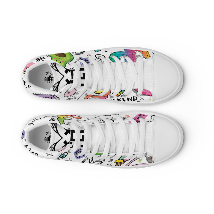 Sneakers alte in tela da donna UNICORN EDITION - Gufetto Brand 