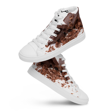 Sneakers alte in tela da donna CHOCOLATE