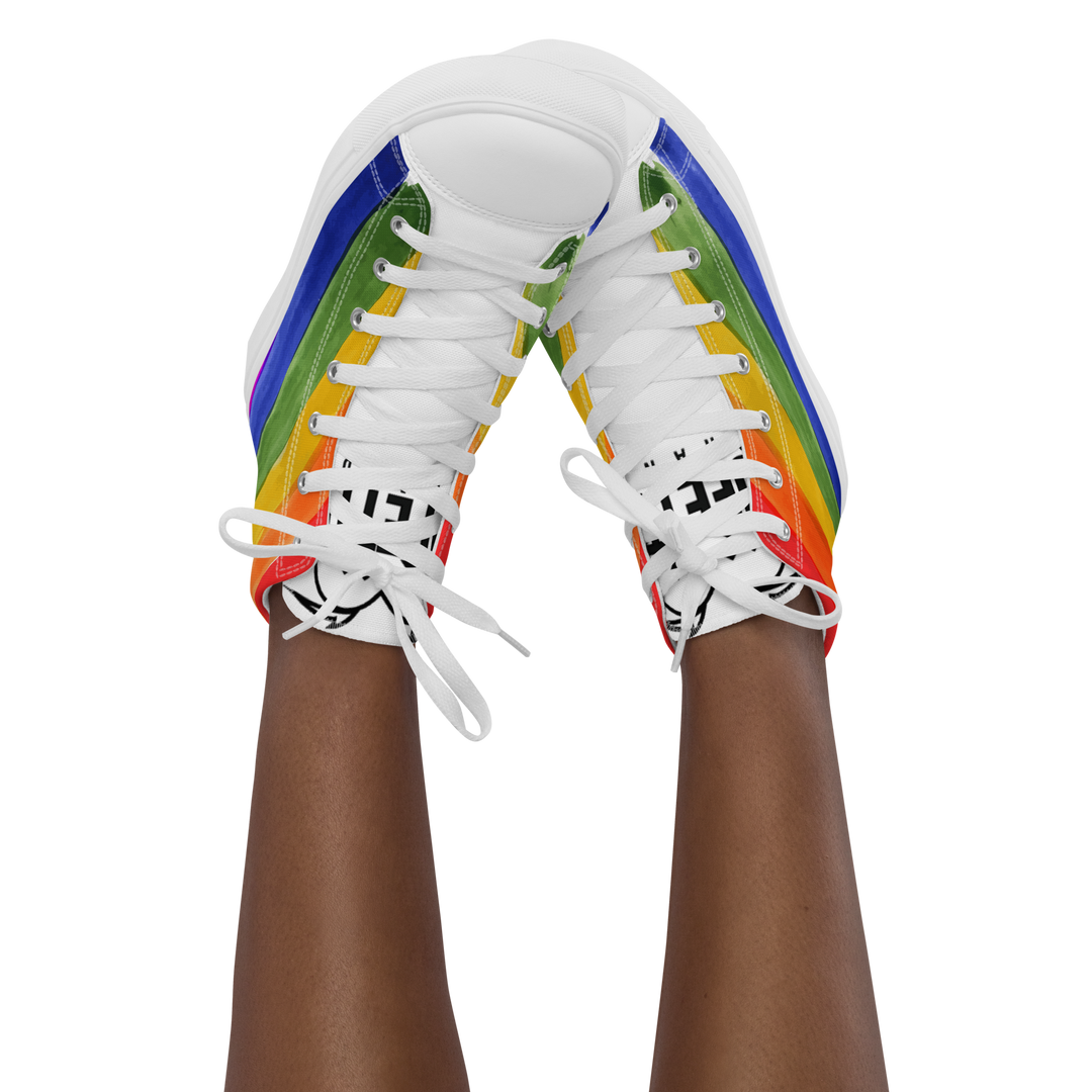 Sneakers alte in tela da donna PRIDE EDITION - Gufetto Brand 