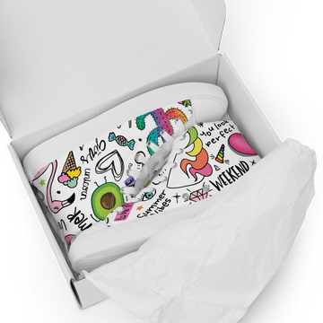 Sneakers alte in tela da donna UNICORN EDITION