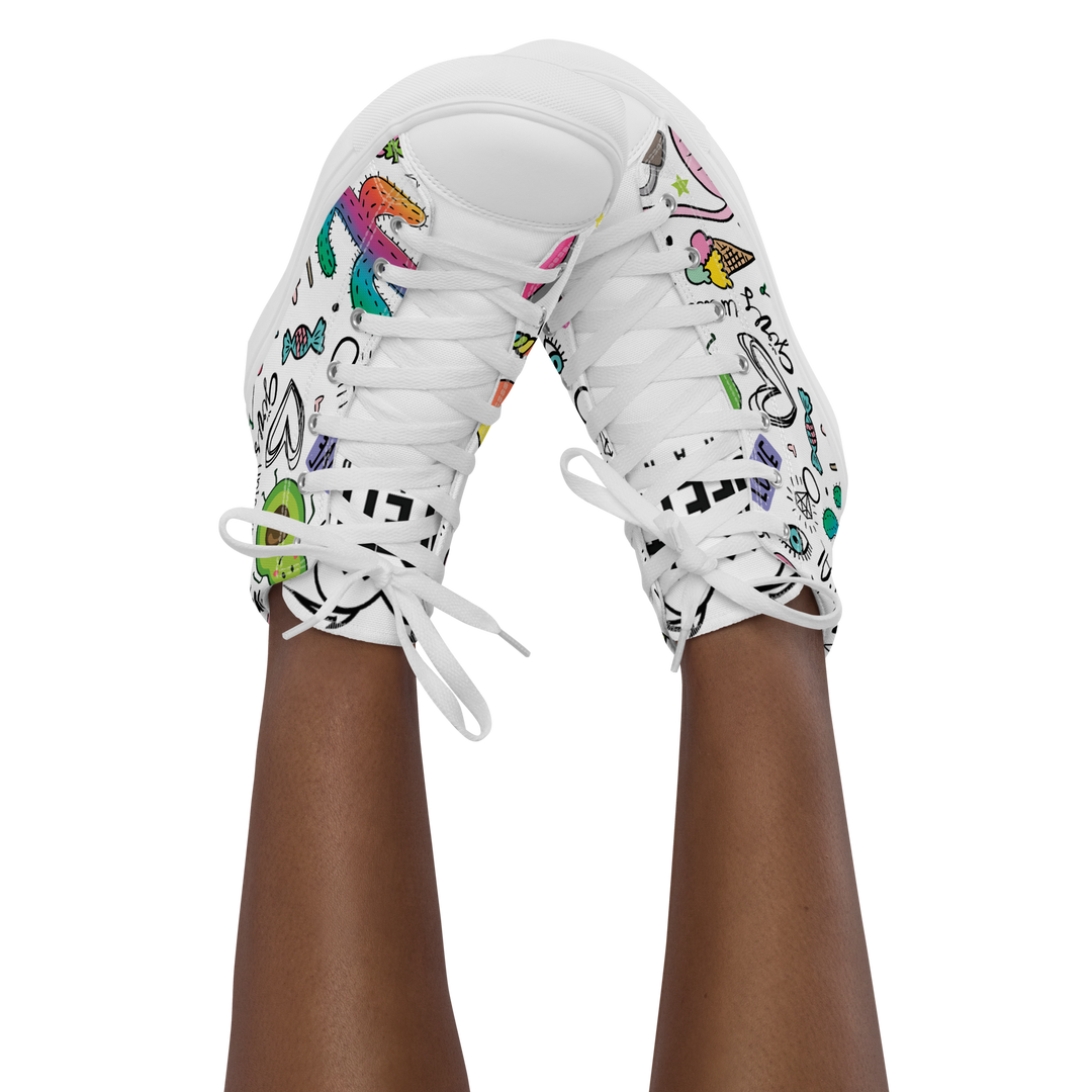 Sneakers alte in tela da donna UNICORN EDITION - Gufetto Brand 
