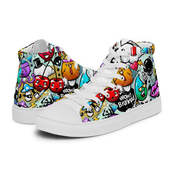 Sneakers alte in tela da donna CARTOON