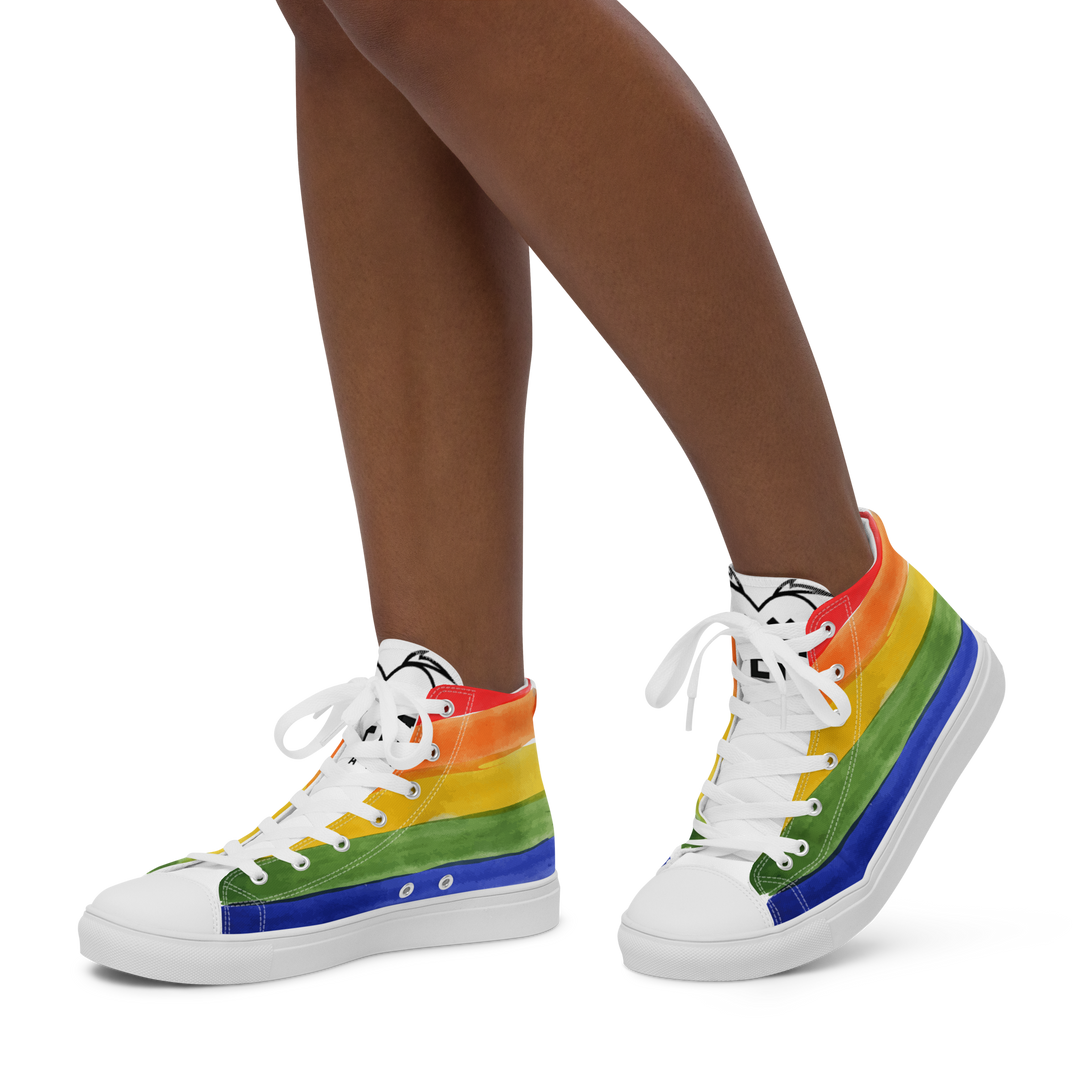 Sneakers alte in tela da donna PRIDE EDITION - Gufetto Brand 