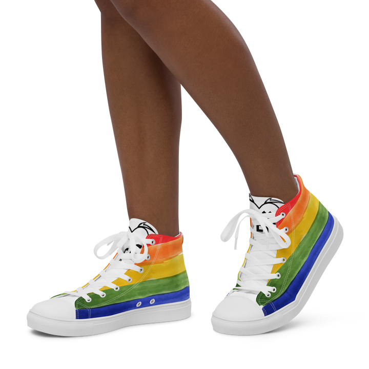 Sneakers alte in tela da donna PRIDE EDITION - Gufetto Brand 