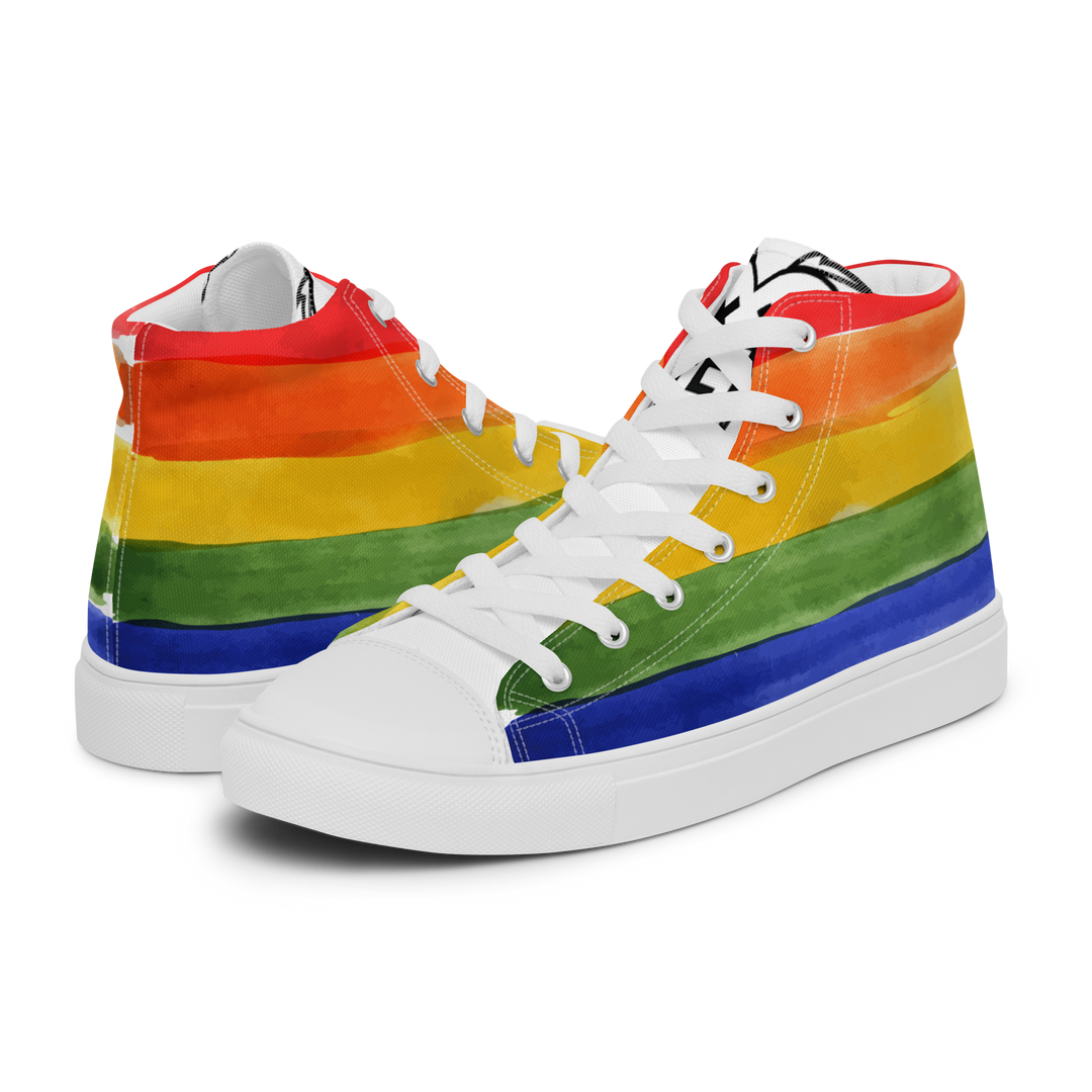 Sneakers alte in tela da donna PRIDE EDITION - Gufetto Brand 