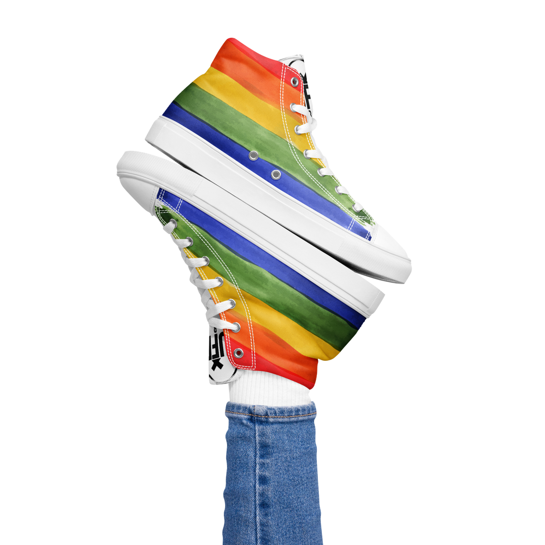 Sneakers alte in tela da donna PRIDE EDITION - Gufetto Brand 