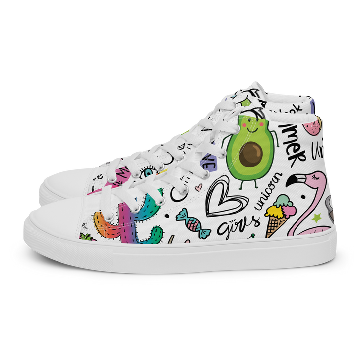 Sneakers alte in tela da donna UNICORN EDITION - Gufetto Brand 