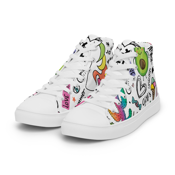 Sneakers alte in tela da donna UNICORN EDITION - Gufetto Brand 