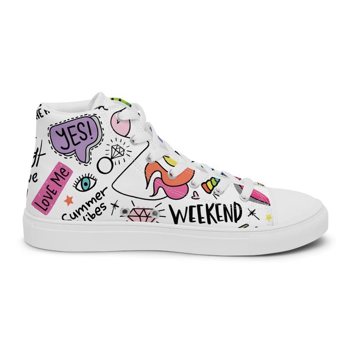 Sneakers alte in tela da donna UNICORN EDITION - Gufetto Brand 