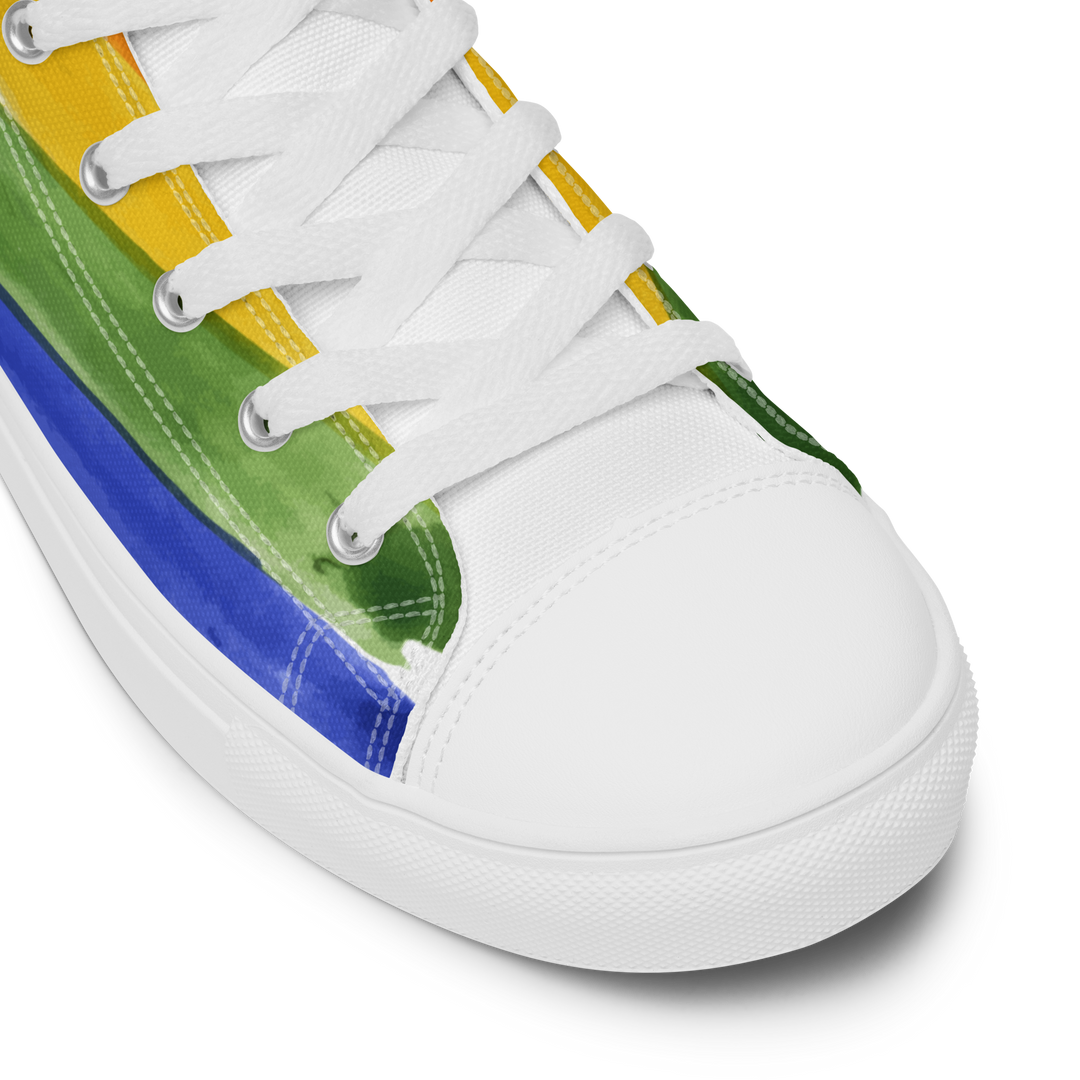 Sneakers alte in tela da donna PRIDE EDITION - Gufetto Brand 