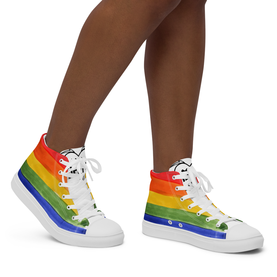 Sneakers alte in tela da donna PRIDE EDITION - Gufetto Brand 