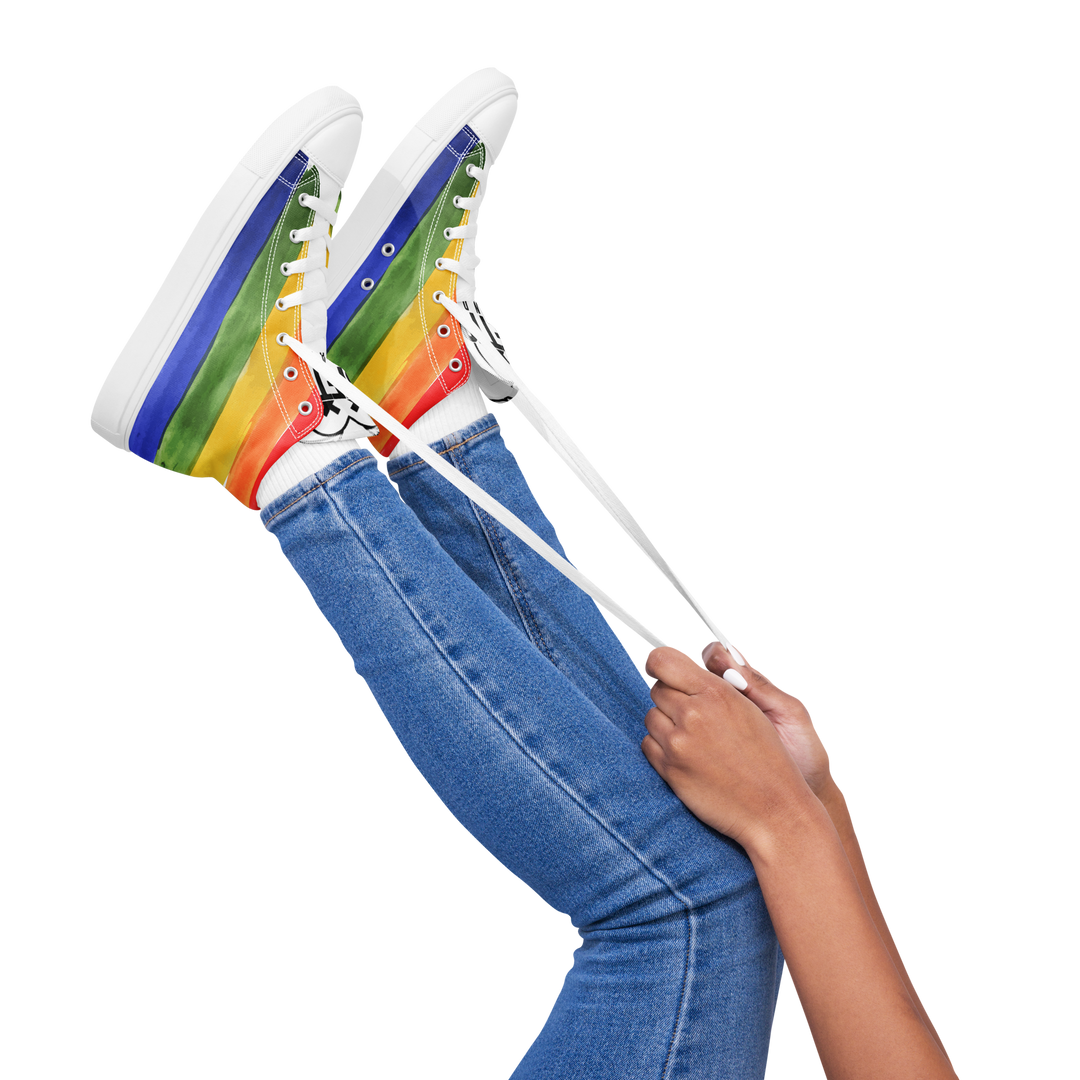 Sneakers alte in tela da donna PRIDE EDITION - Gufetto Brand 