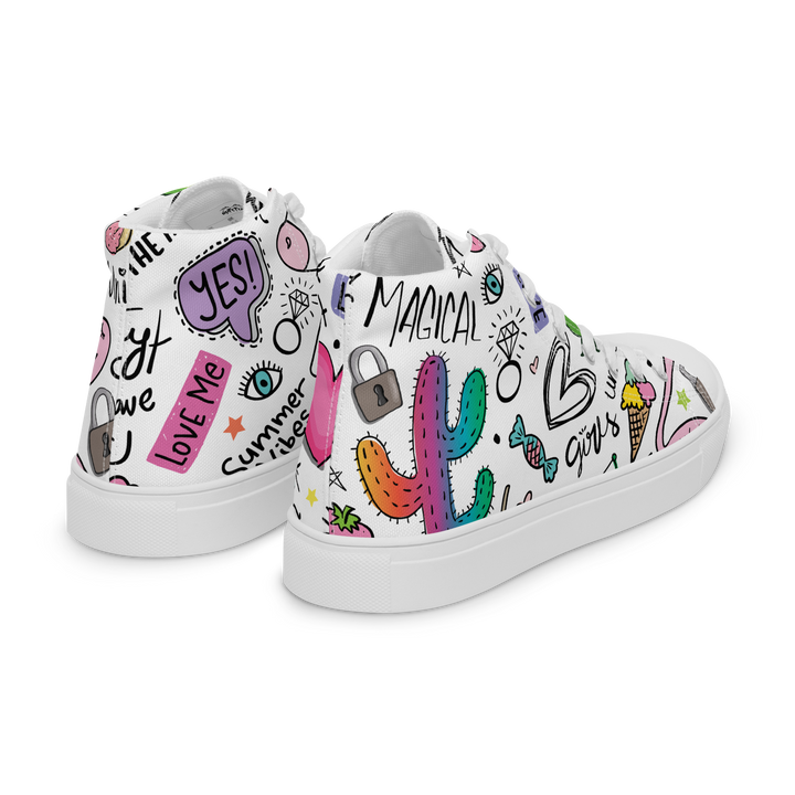 Sneakers alte in tela da donna UNICORN EDITION - Gufetto Brand 