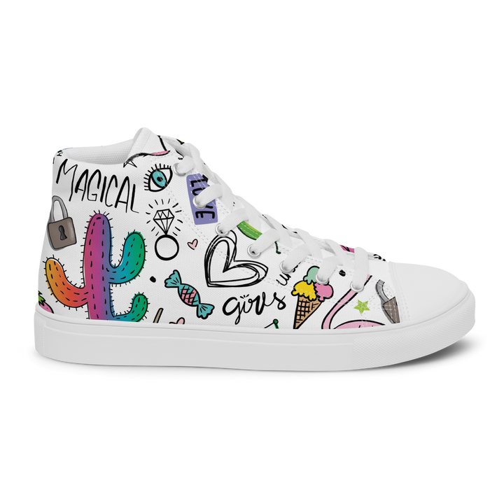 Sneakers alte in tela da donna UNICORN EDITION - Gufetto Brand 