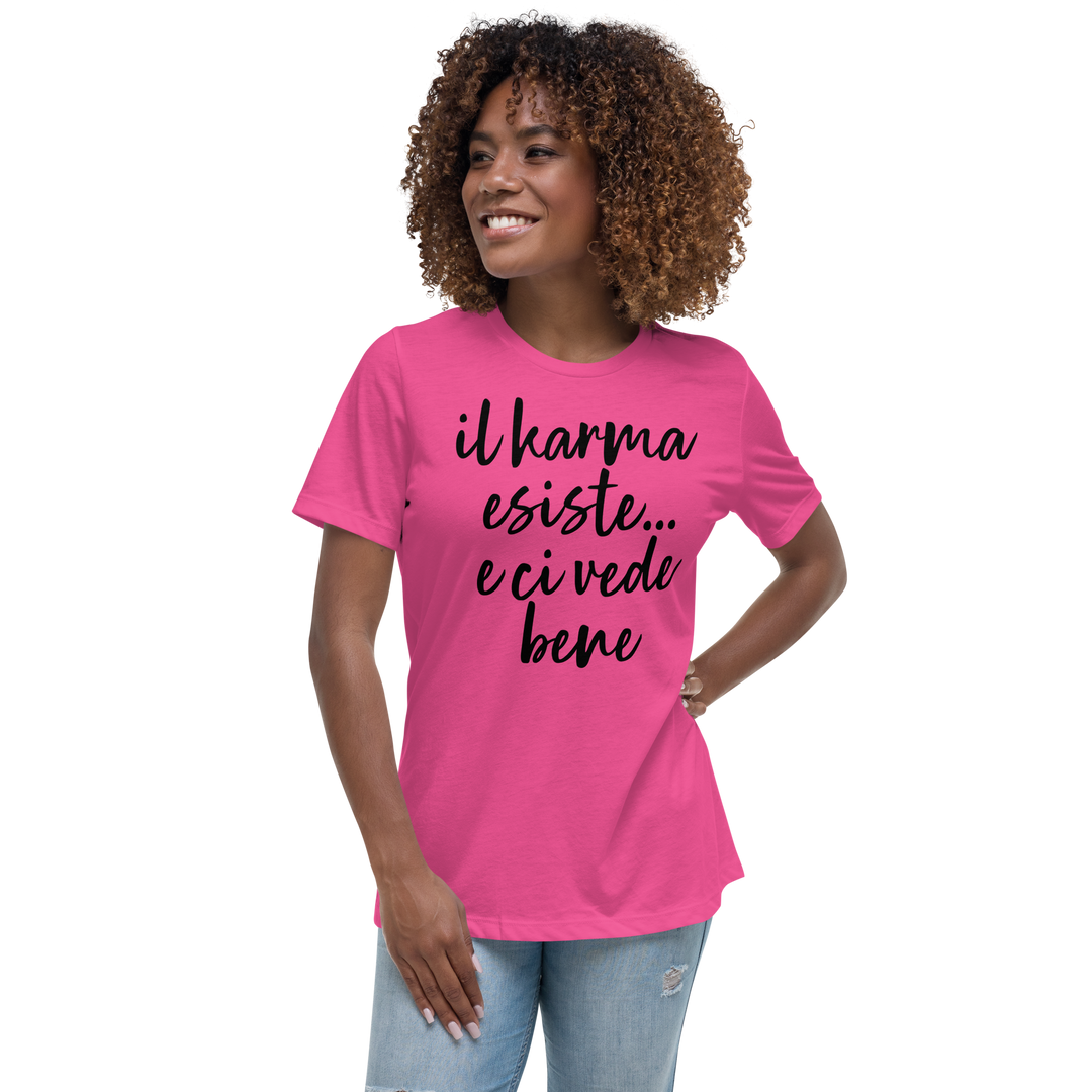 T-shirt relaxed fit donna Karma - Gufetto Brand 