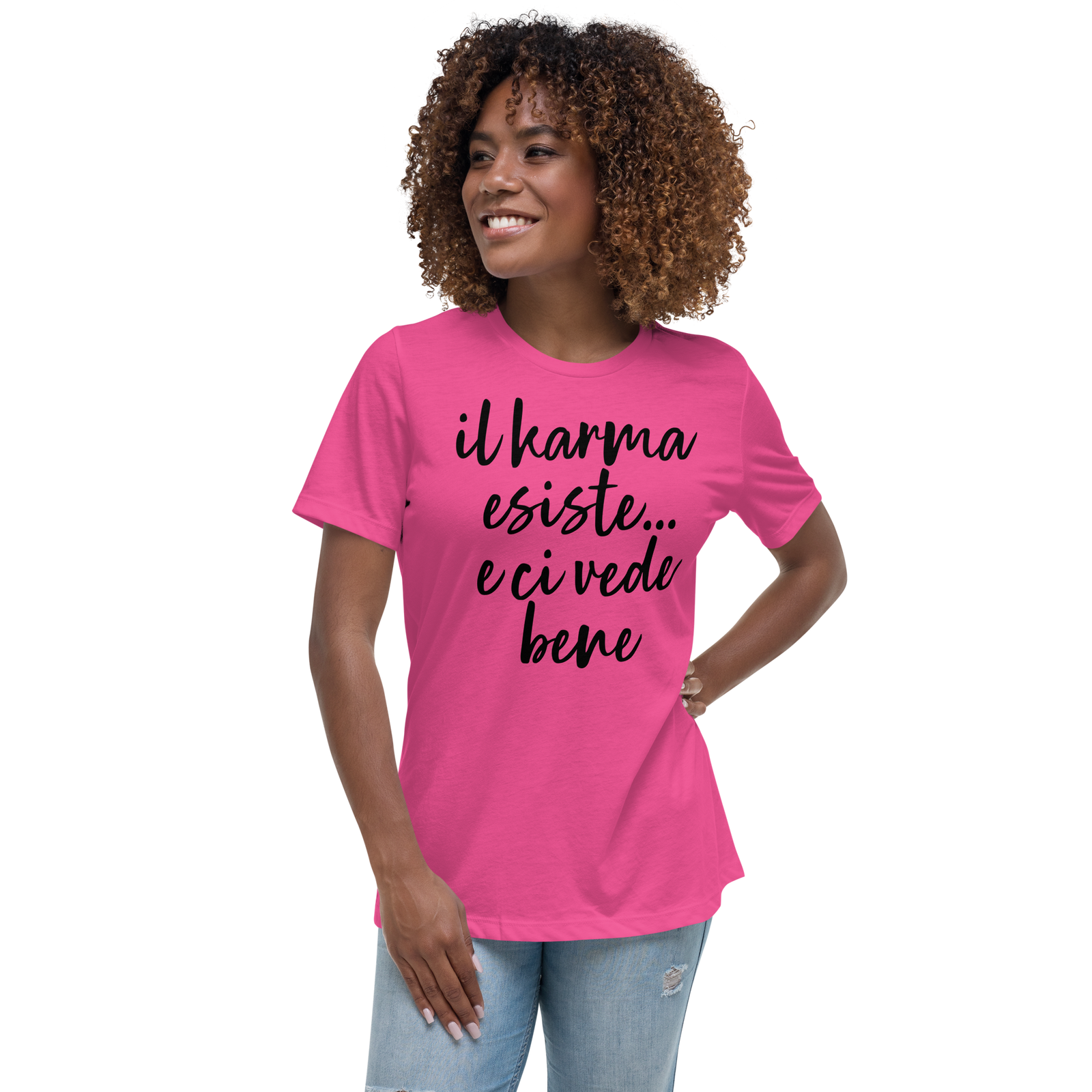 T-shirt relaxed fit donna Karma - Gufetto Brand 