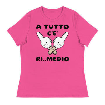 T-shirt relaxed fit donna Ri..Medio