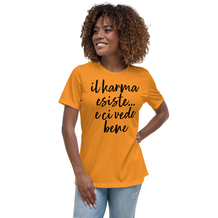 T-shirt relaxed fit donna Karma - Gufetto Brand 