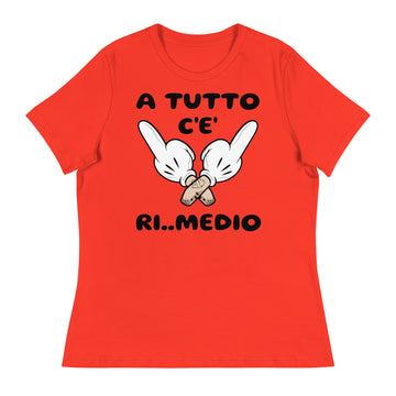 T-shirt relaxed fit donna Ri..Medio