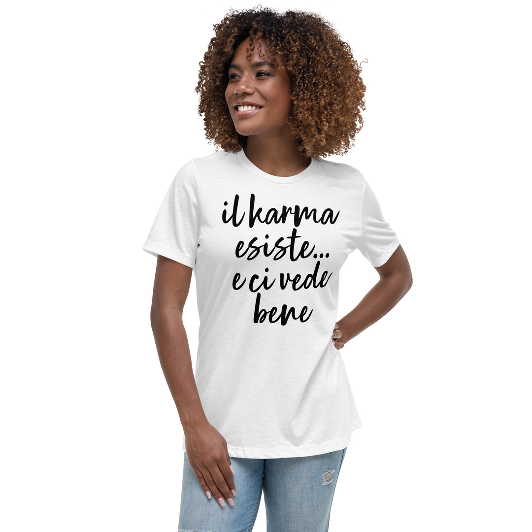 T-shirt relaxed fit donna Karma - Gufetto Brand 