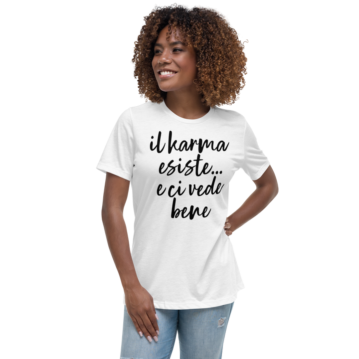 T-shirt relaxed fit donna Karma - Gufetto Brand 